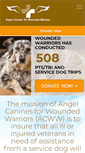 Mobile Screenshot of angelcaninesforwoundedwarriors.org